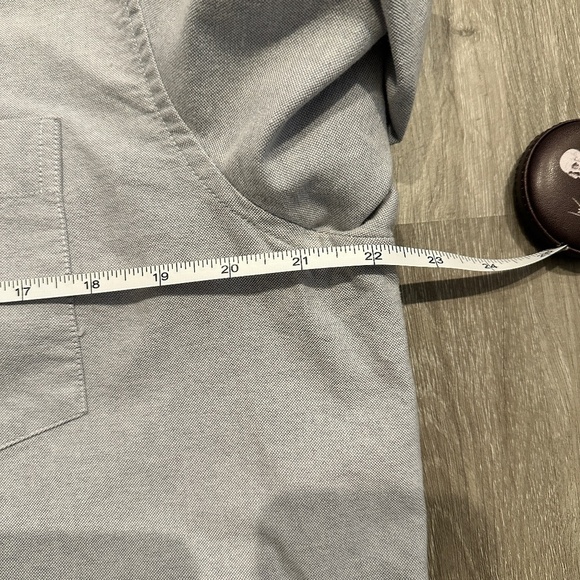 Simply Southern Light Blue Grey Long Sleeve Button Down Shirt | 100% Cotton - Picture 6 of 7